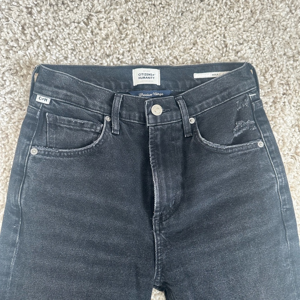 Citizens of Humanity Black Wash Premium Vintage Jeans Sz 24